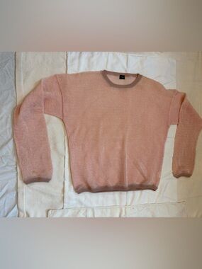 Jil Sander Blush Pink Crewneck 100% Paper Top